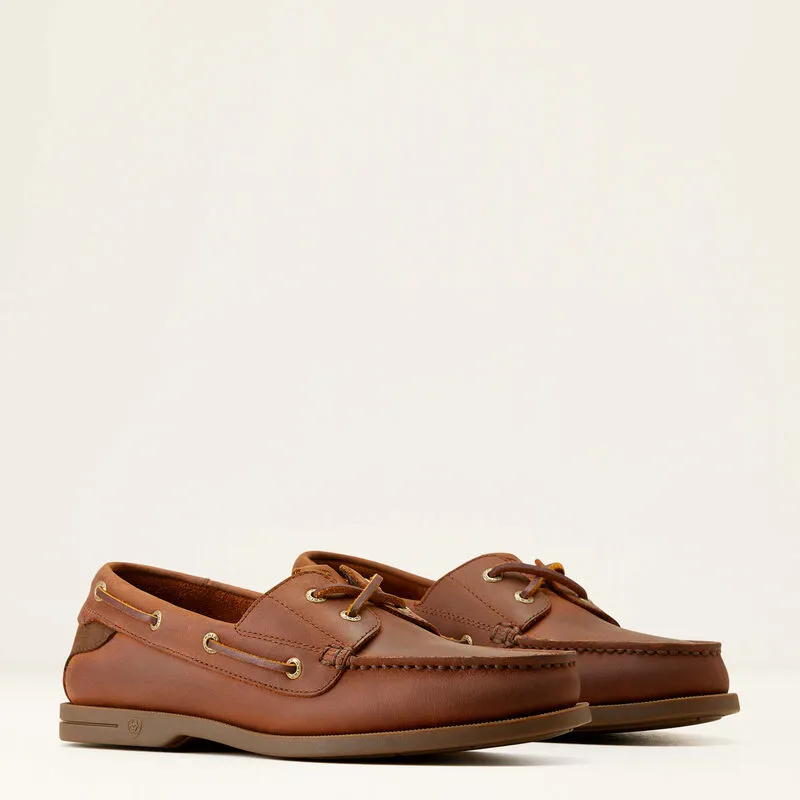 Ariat Mens Antigua Boat Shoe Bridle Brown -4