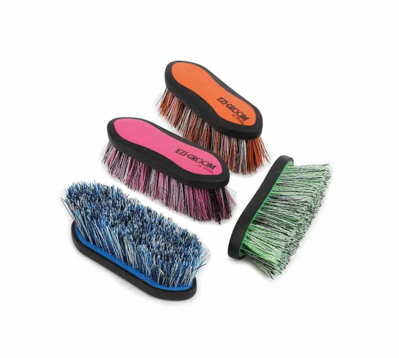 Ezi-Groom Grip Dandy Brush Bright Blue Small-2