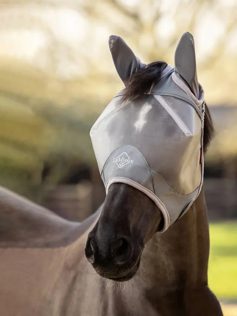 Le Mieux Armourshield Pro Half Fly Mask Grey-1