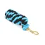 Shires Headcollar Lead Rope With Trigger Clip in Black/Turquoise