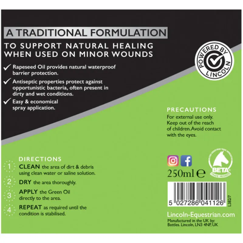 Lincoln Antibacterial Green Oil-1