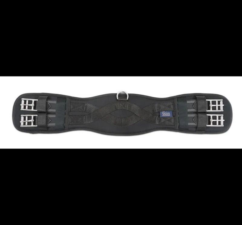Shires Memory Foam Dressage Girth In Black