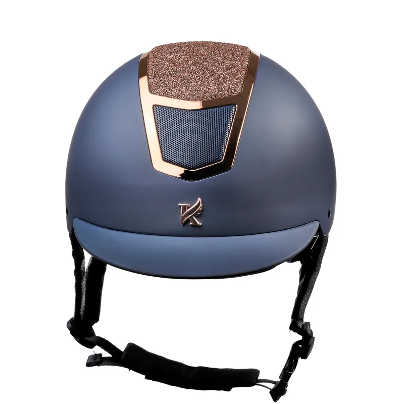 Karben Valentina Riding Hat Navy and Rose Gold 59-61