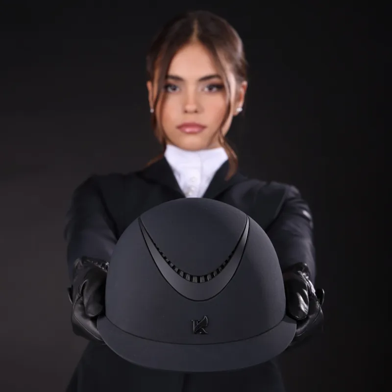 Karben Aria Ellipse Riding Hat Black 52-54cm-3