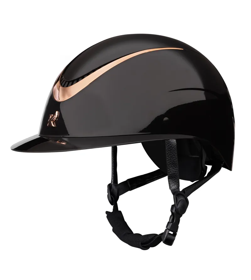 Karben Alina Ellipse Riding Hat Blk/Rose Gold 52-54cm-1
