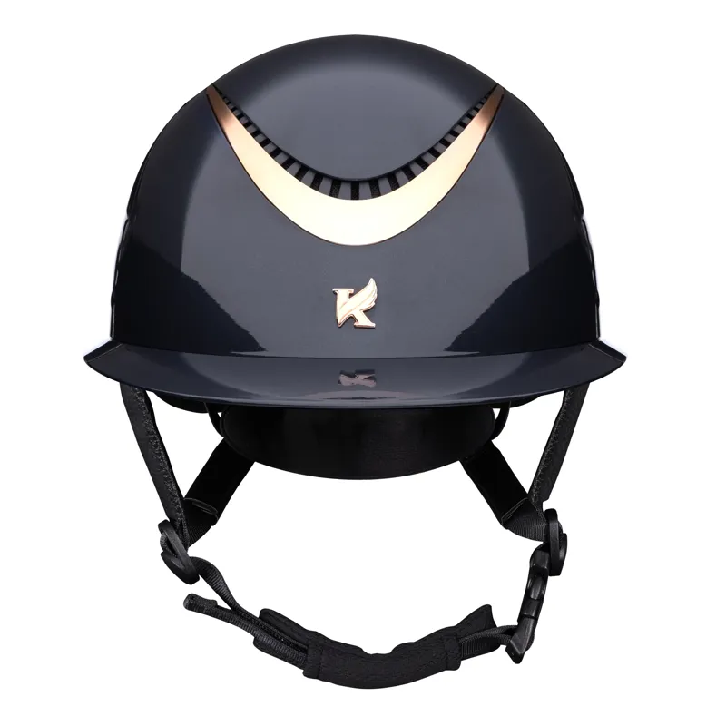 Karben Alina Ellipse Riding Hat Navy/Rose Gold 52-54cm