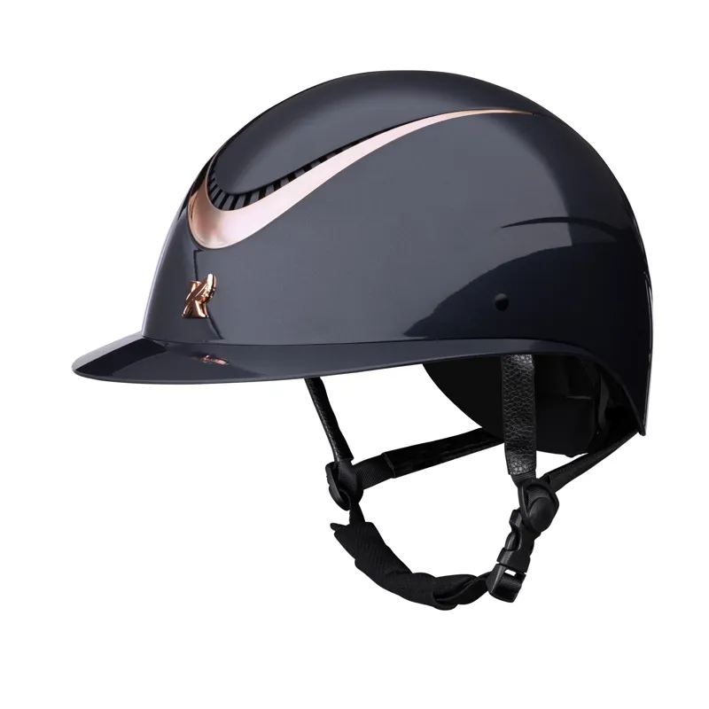 Karben Alina Ellipse Riding Hat Navy/Rose Gold 52-54cm-2