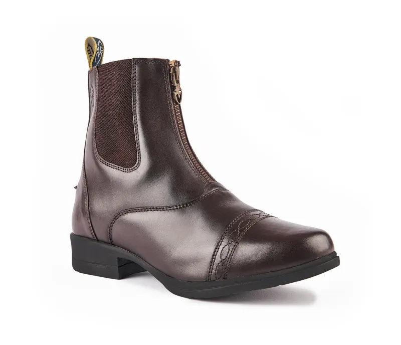 Moretta Rosetta Paddock Boots In Brown 7/41-4