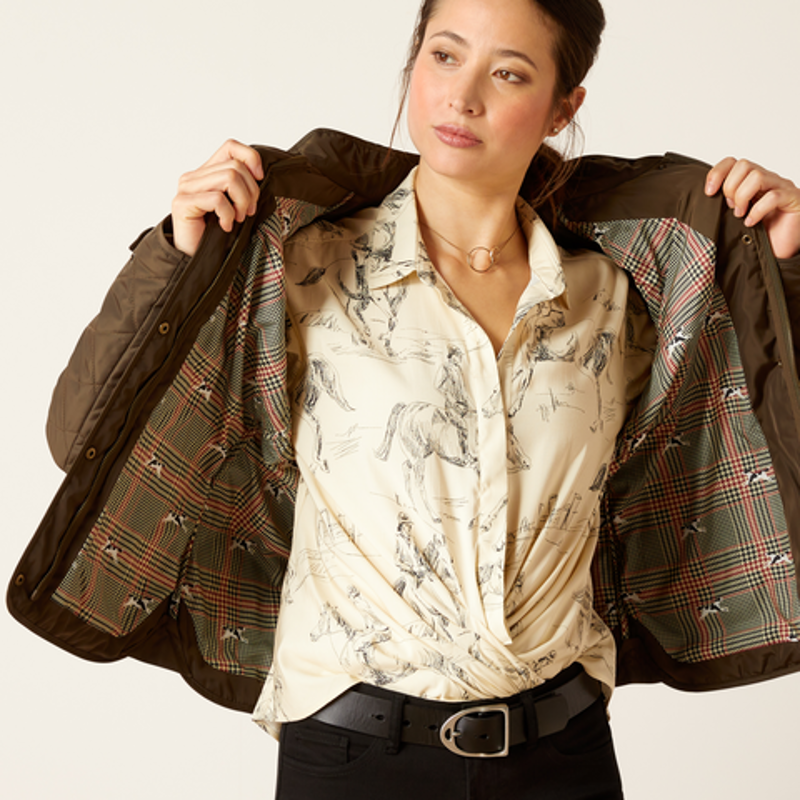 Ariat Womens Woodside Jacket Earth-1