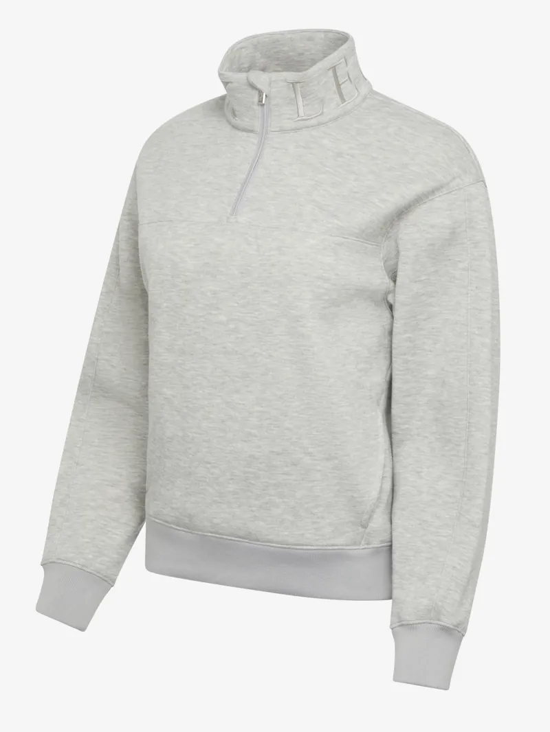 LeMieux Kali Quarter Zip Sweater Grey Marl-1