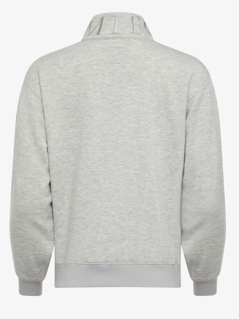 LeMieux Kali Quarter Zip Sweater Grey Marl-3