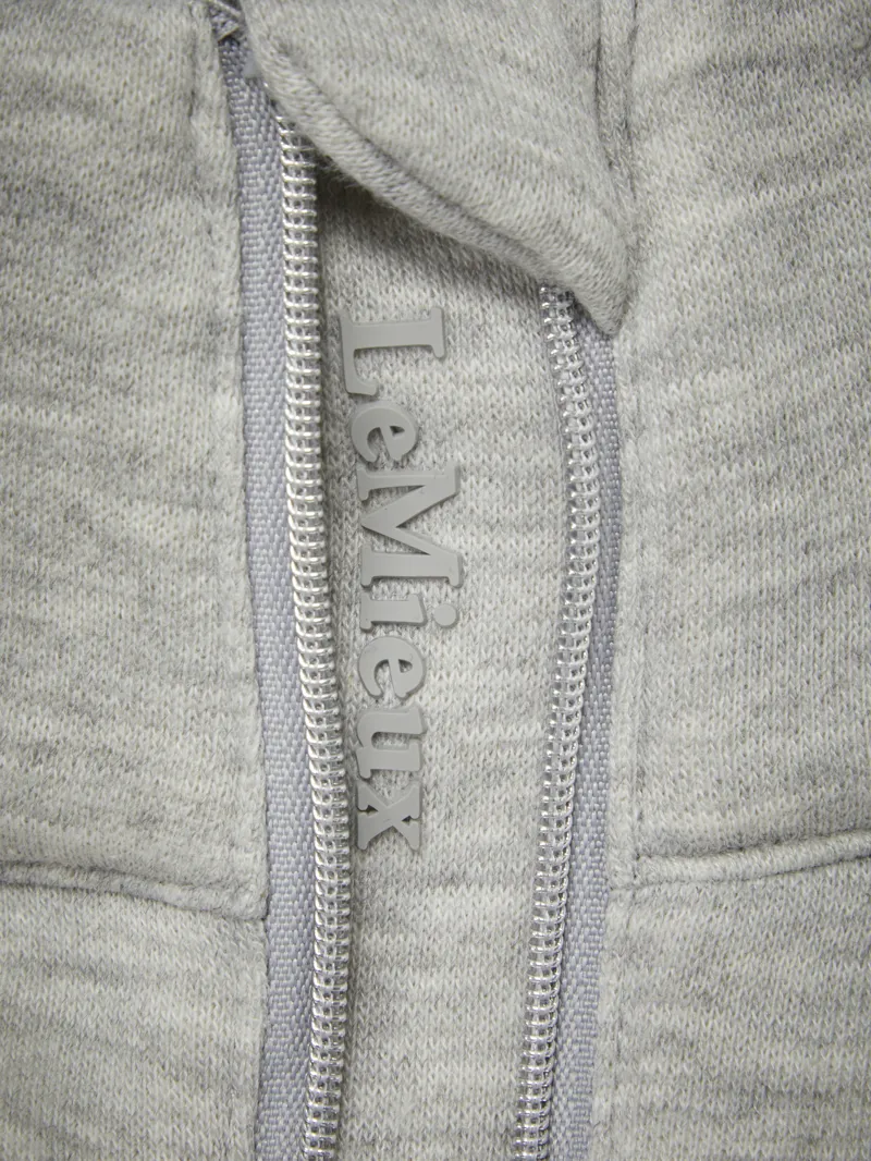 LeMieux Kali Quarter Zip Sweater Grey Marl-4