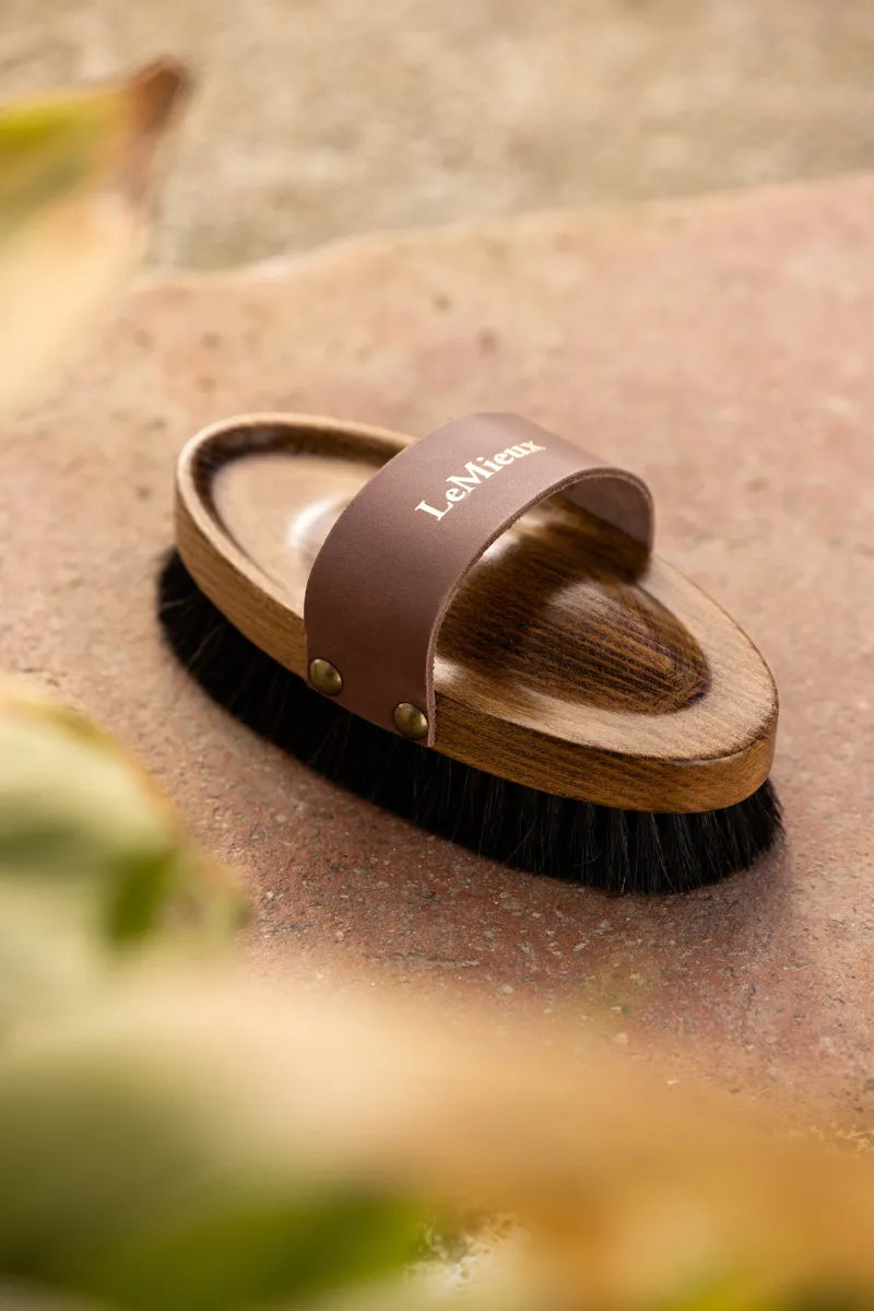 LeMieux Artisan Lambswool Body Brush Brown