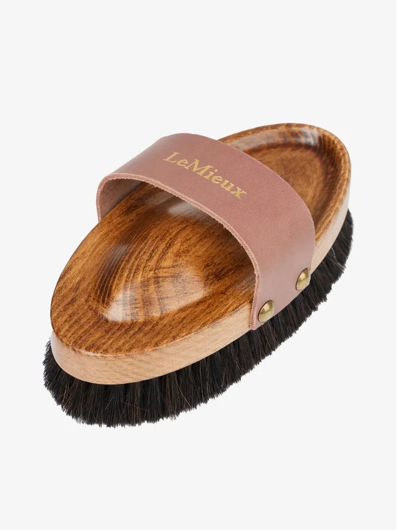 LeMieux Artisan Lambswool Body Brush Brown-2