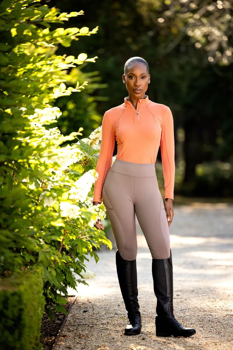 LeMieux Lydia Mesh Leggings Walnut-1