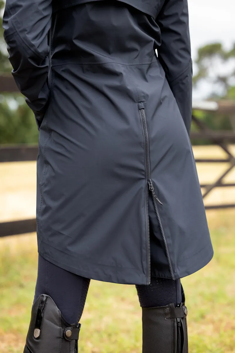 LeMieux Grace Long Waterproof Rain Jacket Navy-5