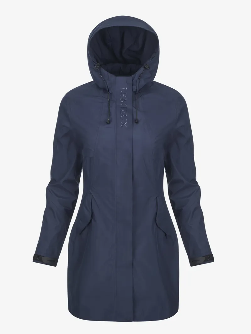 LeMieux Grace Long Waterproof Rain Jacket Navy-1