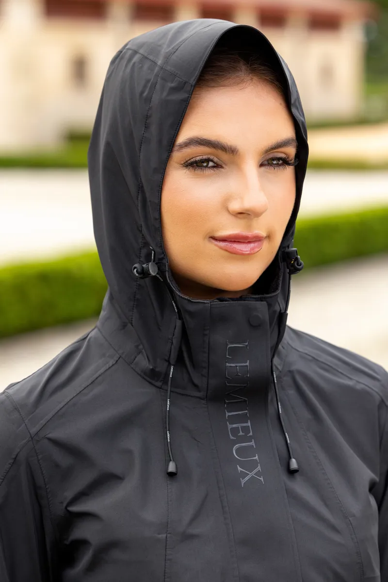 LeMieux Grace Long Waterproof Rain Jacket Black-4