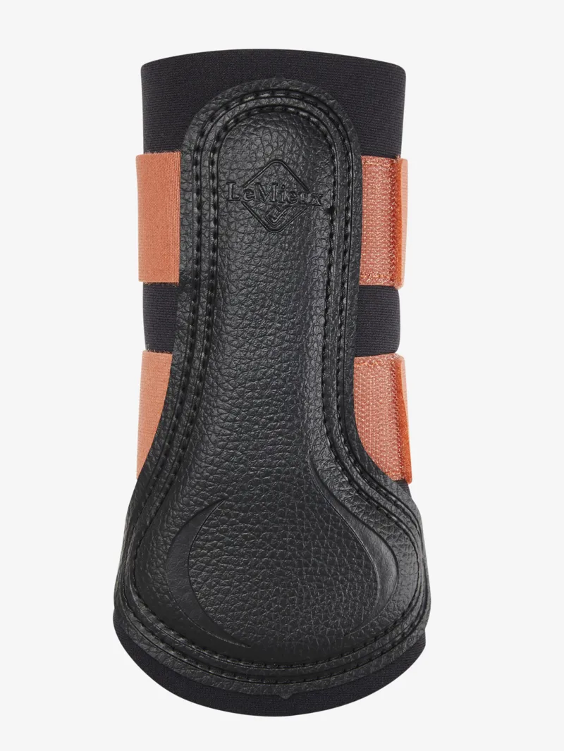LeMieux Mini Brushing Boot Apricot-1
