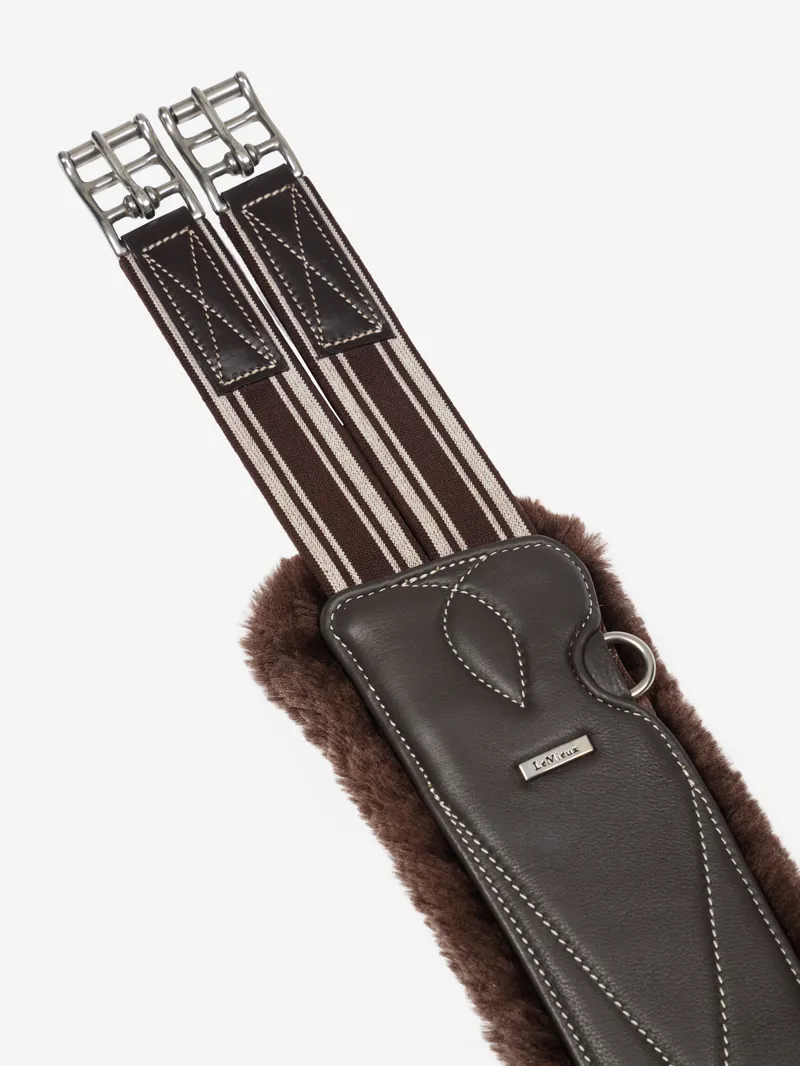 LeMieux Arika Simuwool Contoured Long Girth - Brown-2