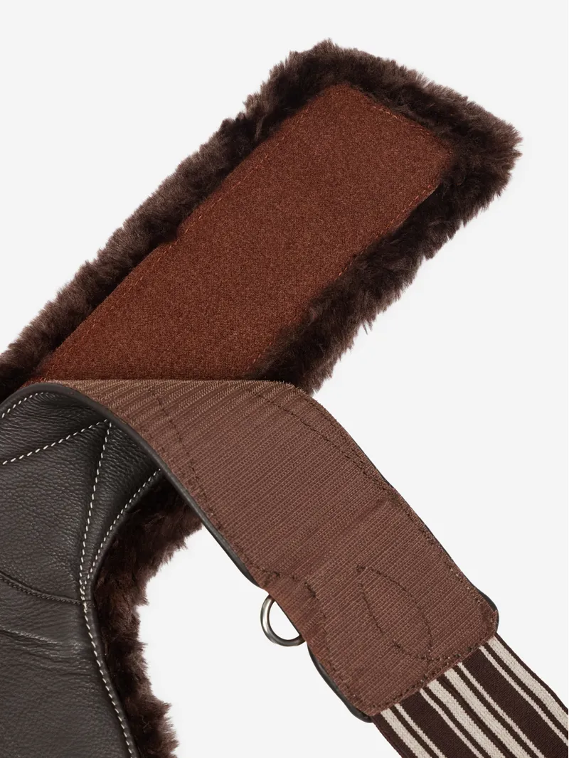 LeMieux Arika Simuwool Contoured Long Girth - Brown-4