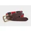Ibex Of England Polo Belt Brown/Red/White/Navy