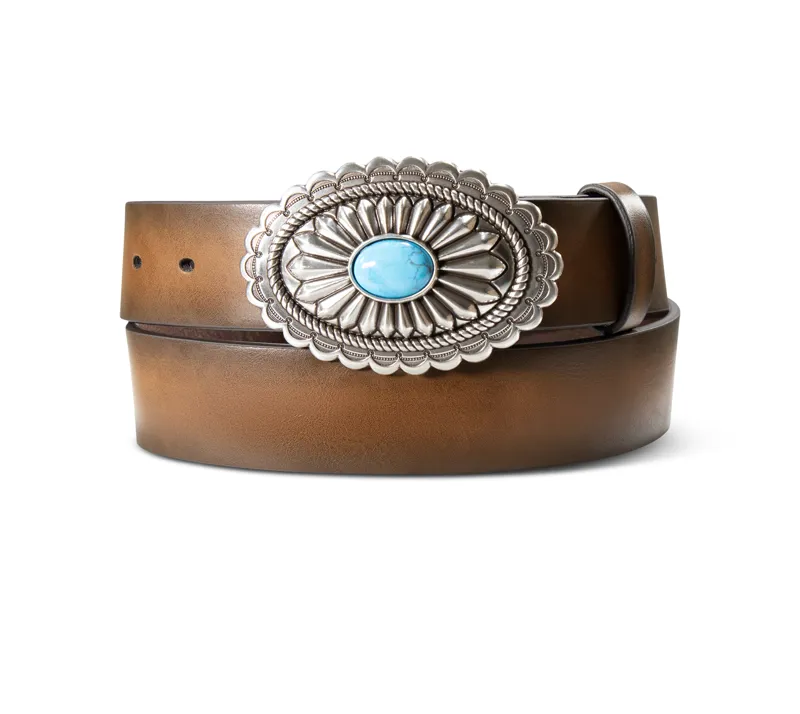 Ariat Lucinda Belt with Turquoise Stone