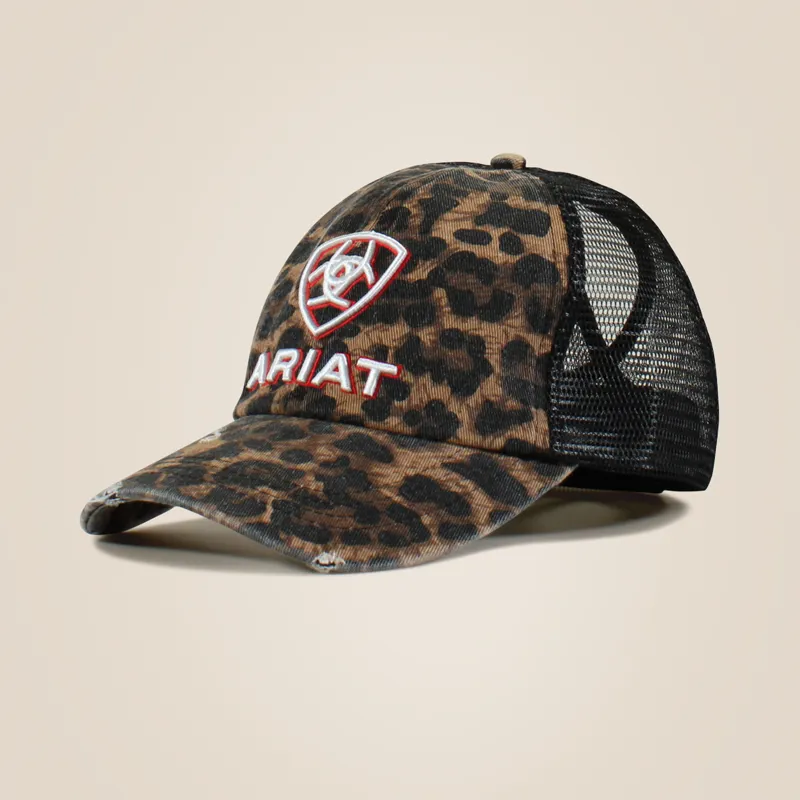 Ariat Womens Embossed Logo Cheetah Print Cap
