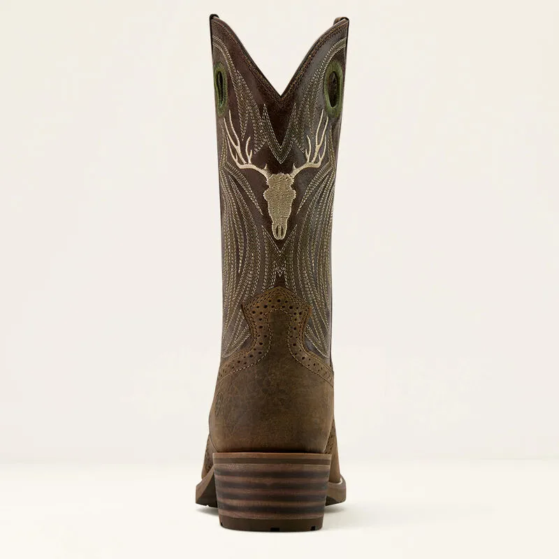 Ariat Mens Hybrid Roughstock Antler Wild Taupe/Espresso Western Style Boot-5