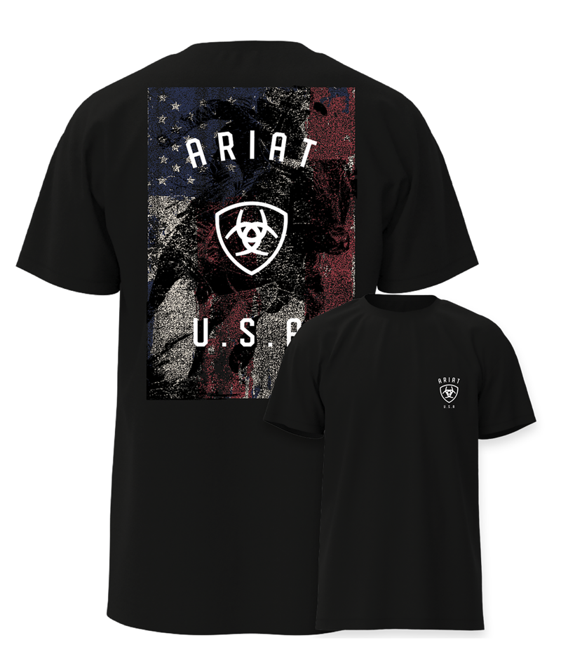 Ariat Mens Faded Bull Short-Sleeve T-Shirt