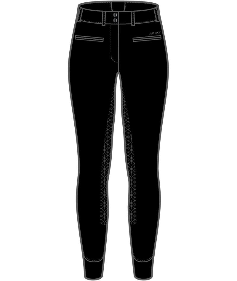 Ariat Women's Tri Factor Allure Full Seat Breeches Black