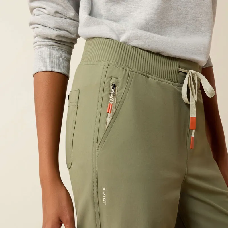 Ariat Womens Traverse Hiking Trousers in Deep Lichen Green-3