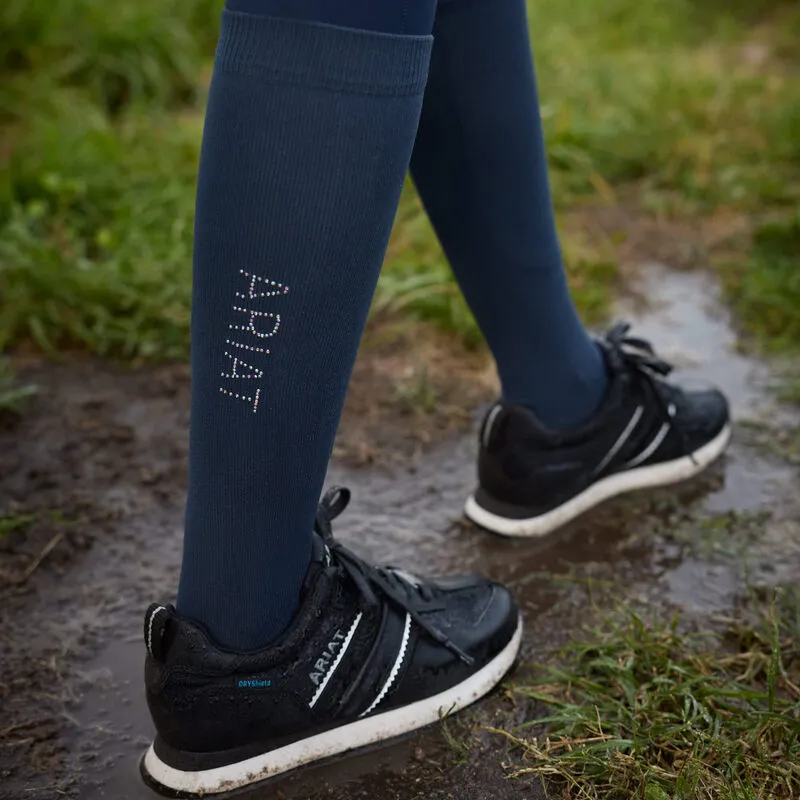 Ariat-TEK Radiant Sock in Blue-1