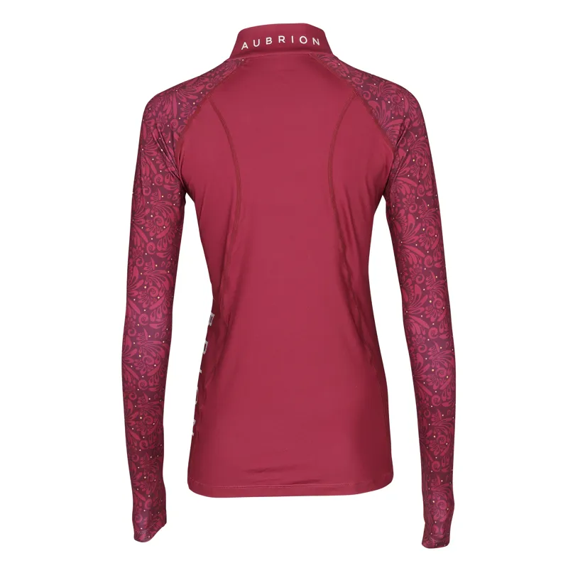 Aubrion Ladies Hyde Park Base Layer Red Paisley-2