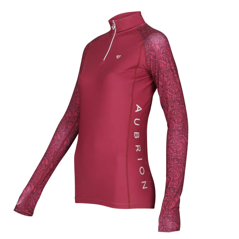 Aubrion Ladies Hyde Park Base Layer Red Paisley