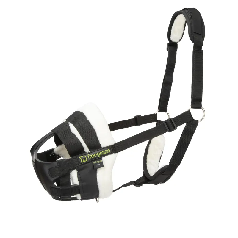 Shires FreeGraze AirFlow Grazing Muzzle Black