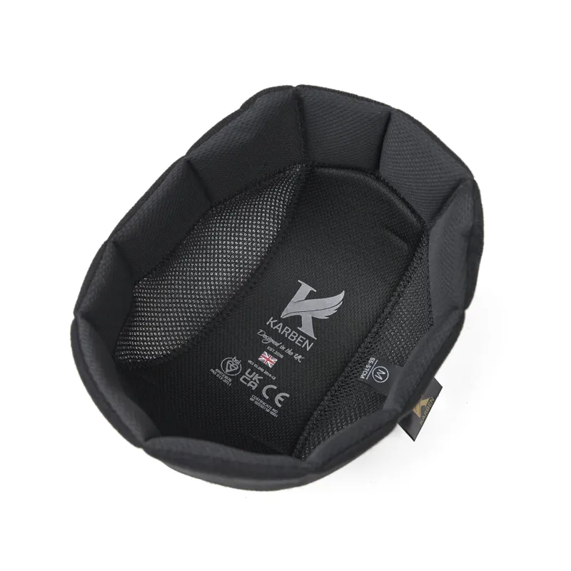 Karben Ellipse Riding Hat Liner Black 5-1