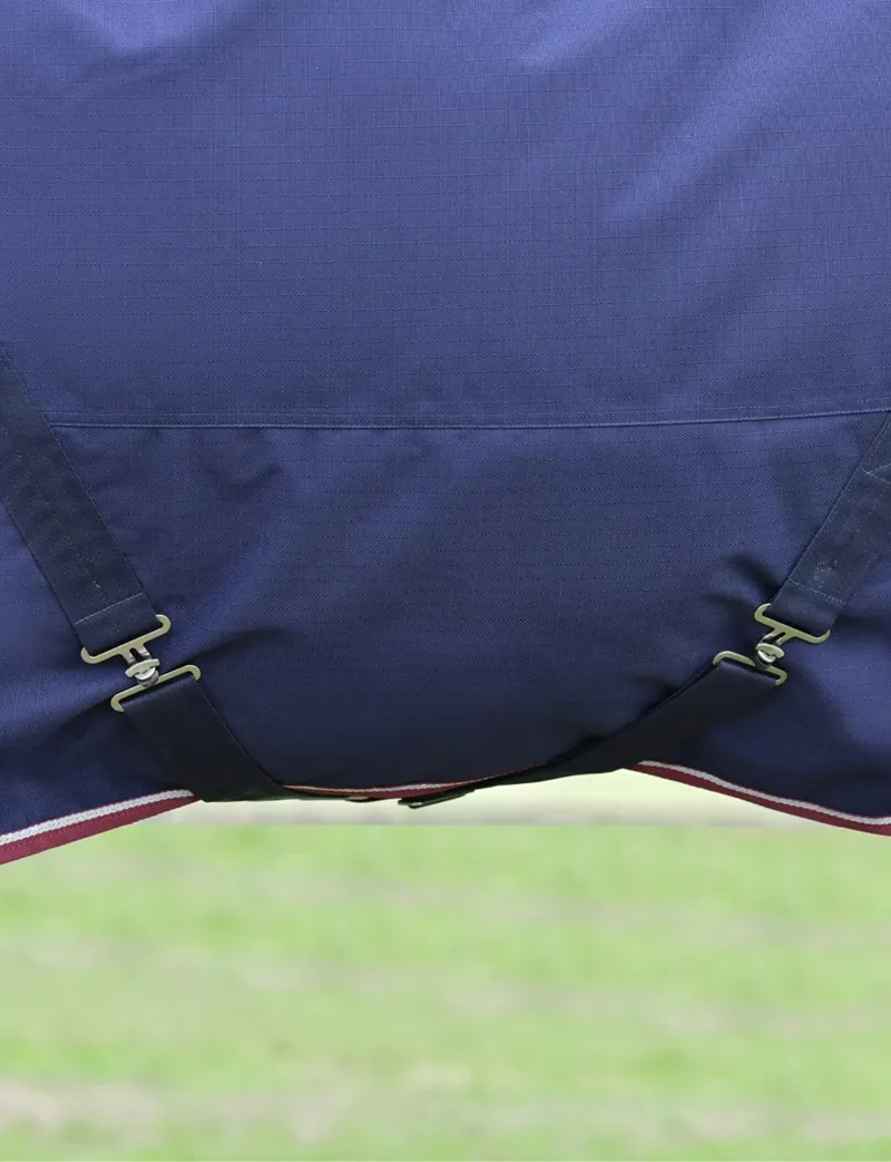 Weatherbeeta ComFiTec Essential Turnout Detach-A-Neck 50G Navy/Burgundy-3