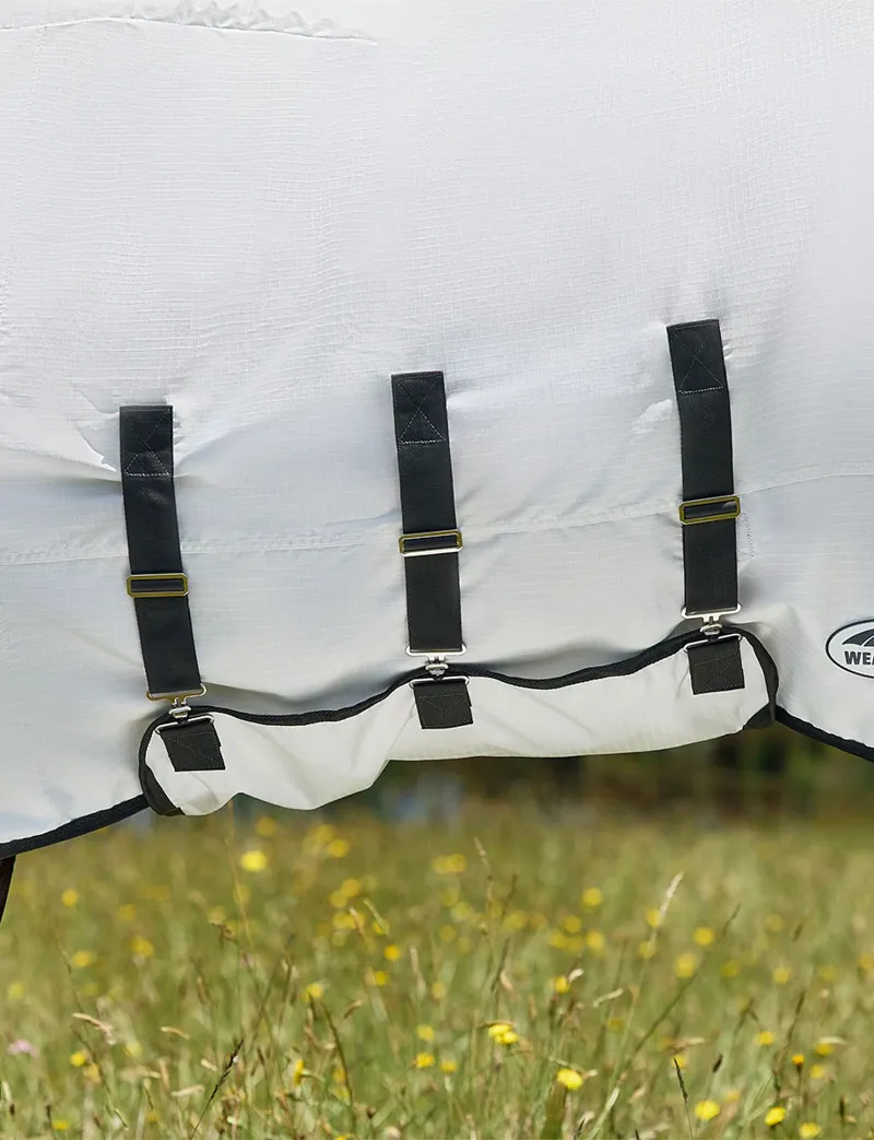 Weatherbeeta Comfitec Sweet Itch Shield Fly Sheet Combo in White and Charcoal -4