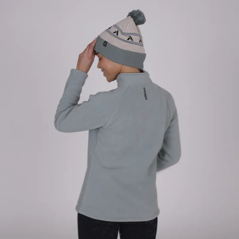 Aubrion Womens React Half Zip Fleece Sage-3