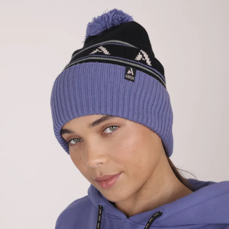 Aubrion React Bobble Hat Sky/Shadow One Size-3