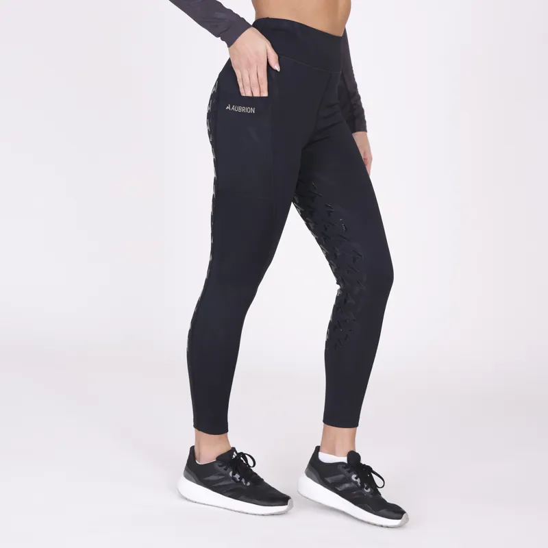 Aubrion Womens React Winter Riding Tights Shadow-3
