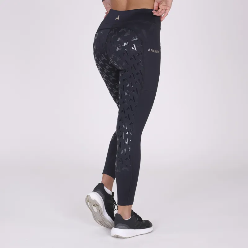 Aubrion Womens React Winter Riding Tights Sky-3