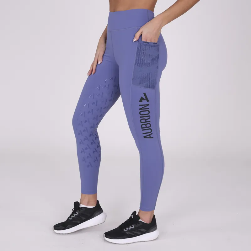 Aubrion Womens React Non-Stop Riding Tights Sky-2