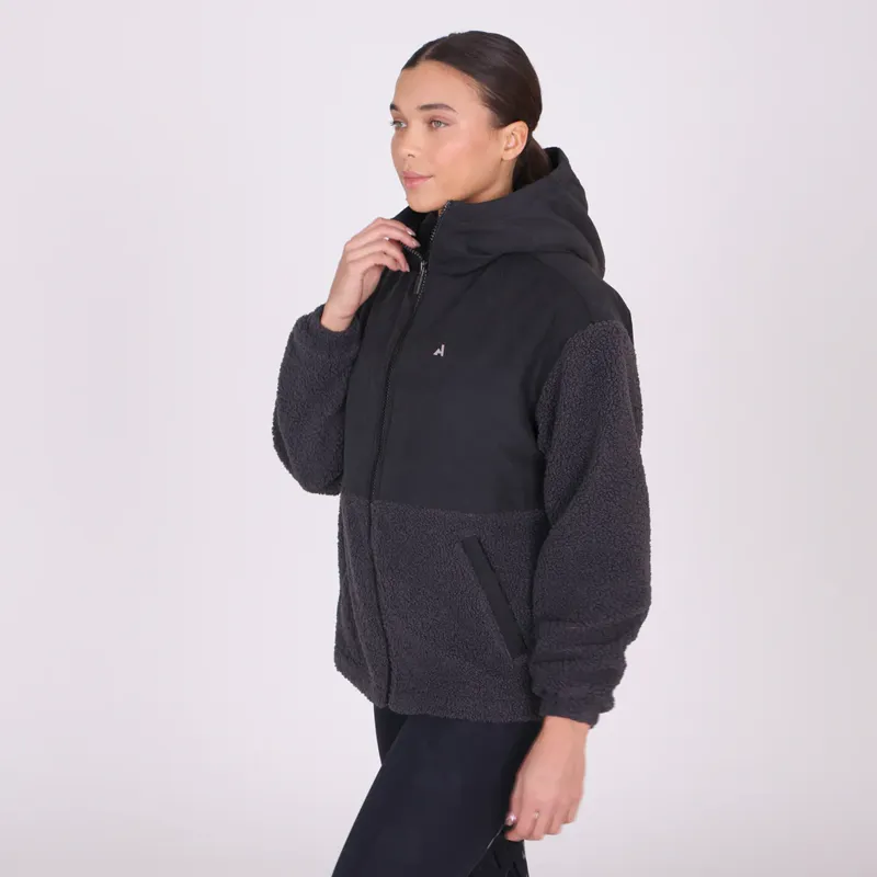 Aubrion React Sherpa Fleece Jacket in Shadow-1