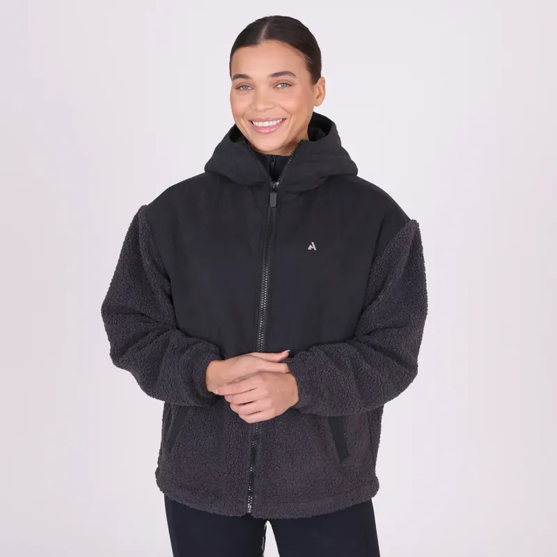 Aubrion React Sherpa Fleece Jacket in Shadow-2