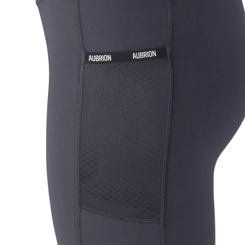 Aubrion Young Rider React Non-Stop Riding Tights Shadow-2