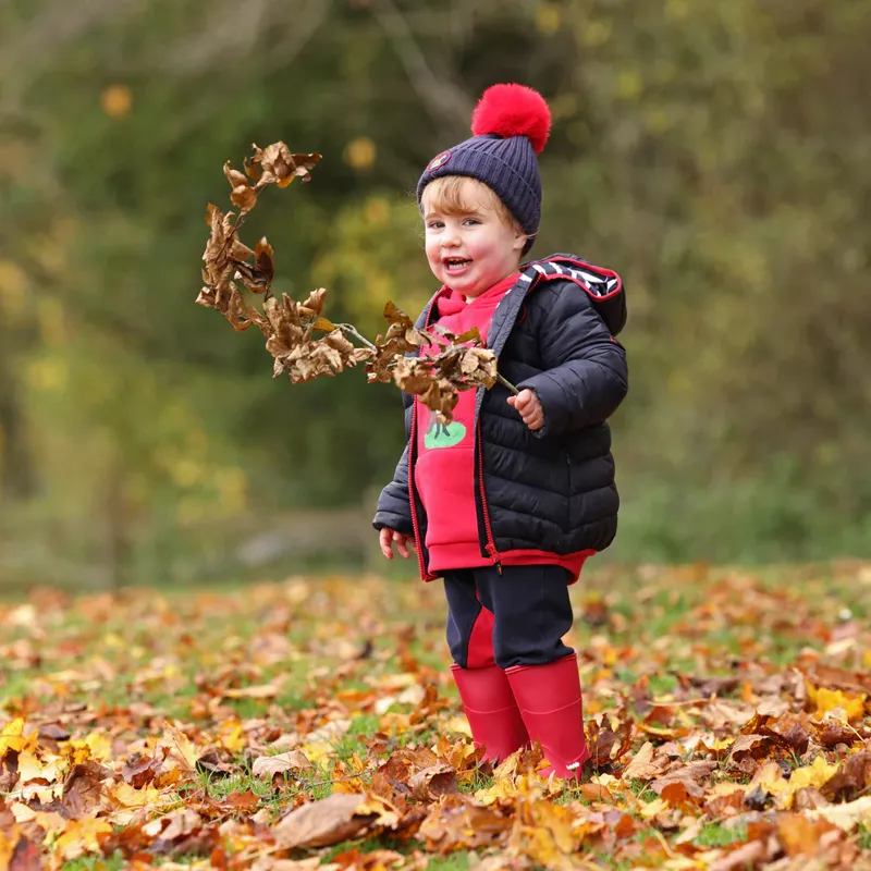 Winnie and Me Padded Coat in Navy-1