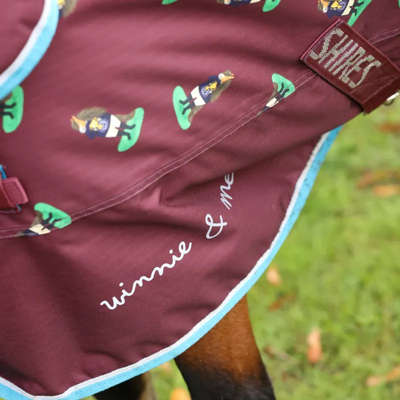 Winnie and Me 200g Turnout Rug in Maroon-4