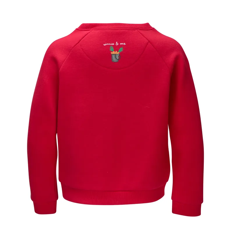 Winnie and Me Festive Child's Sweatshirt Red-1